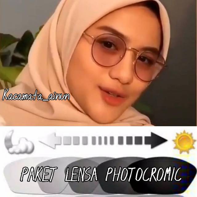 PAKET FRAME + LENSA  KACAMATA MINUS / PHOTOCROMIC Kekinian Termurah