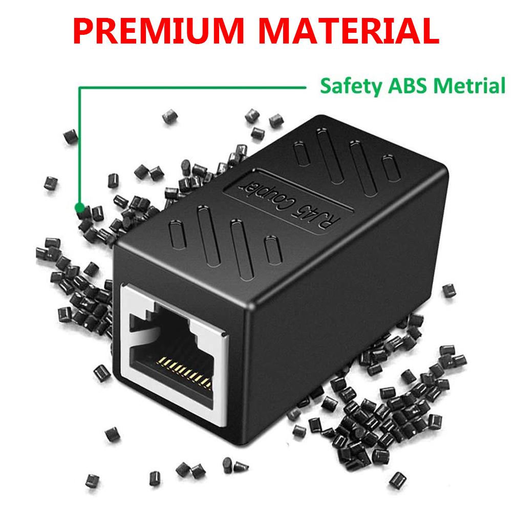 Suyo 1per5pak RJ45 Coupler Kualitas Tinggi Female to Female Adapter Konektor LAN Inline 8P8C