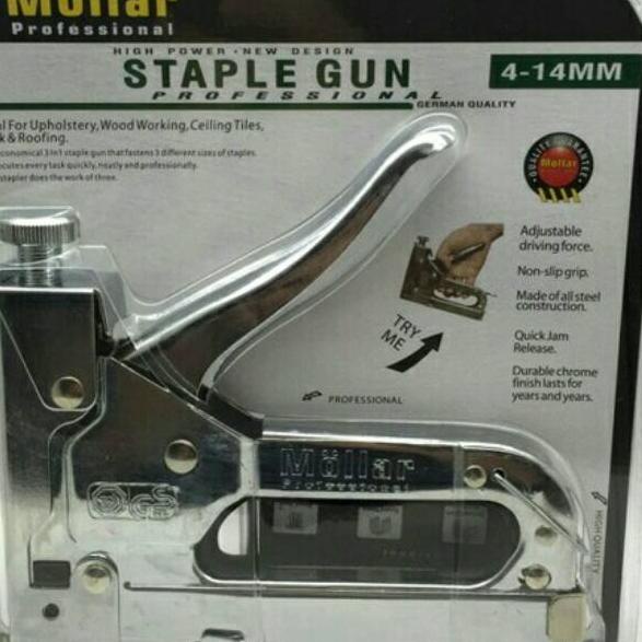 

[VSG➽] Staple Gun Tembak Tacker Staples Stepler Hekter mollar 3in1 jok kulit kardus Best Produk ★ ➬