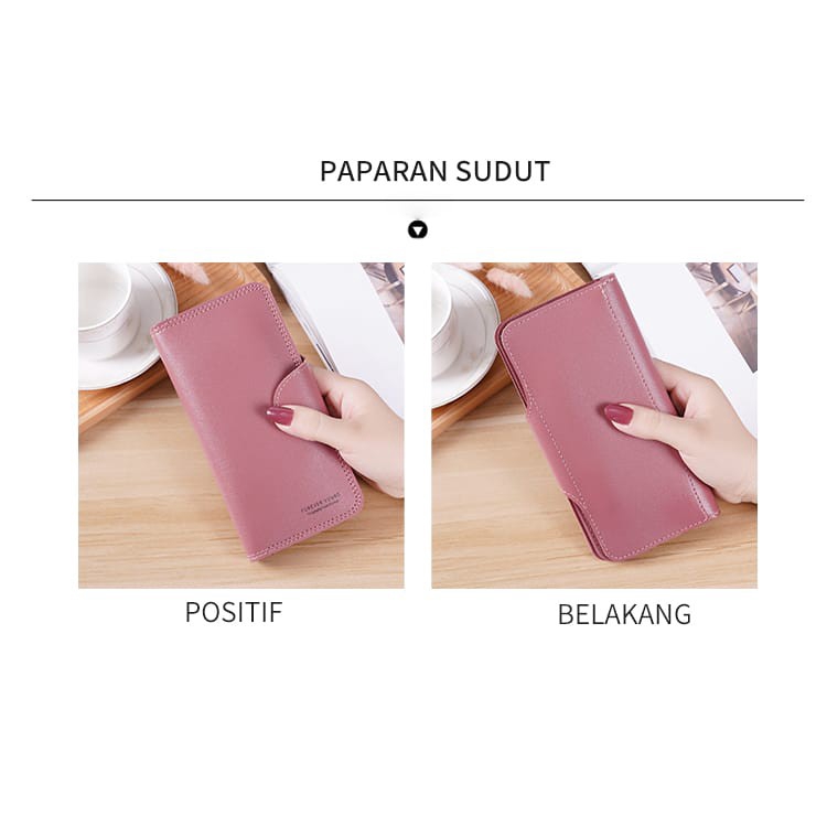 (COD)Dompet Wanita AS01  Panjang  Dompet wanita import Panjang Tipis