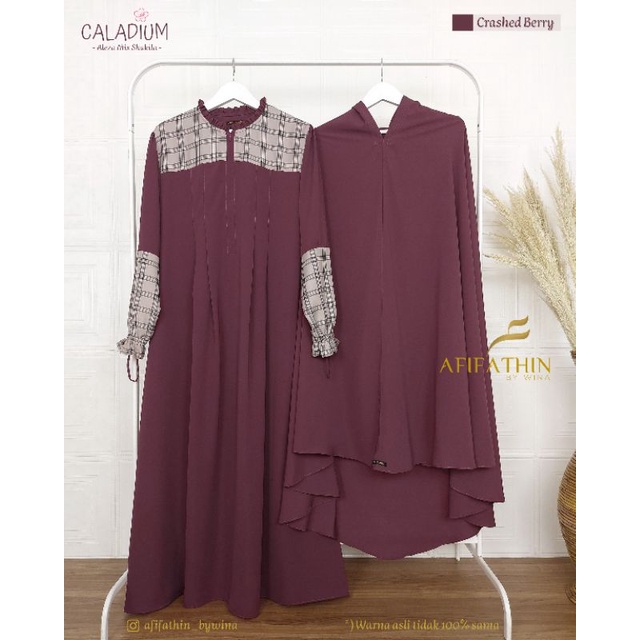 Gamis set Caladium by Afifathin