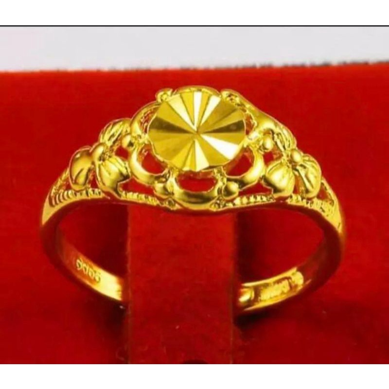 cincin cantik gold berlapis emas 24k sangat mewah