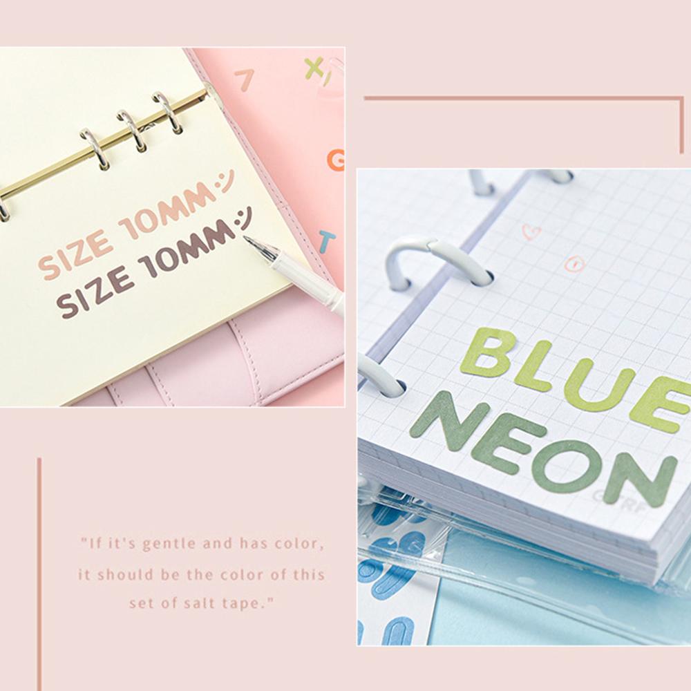 Timekey 2 Lembar Stiker Alfabet Warna Permen Untuk Dekorasi Scrapbookalbum Foto DIY A5K8