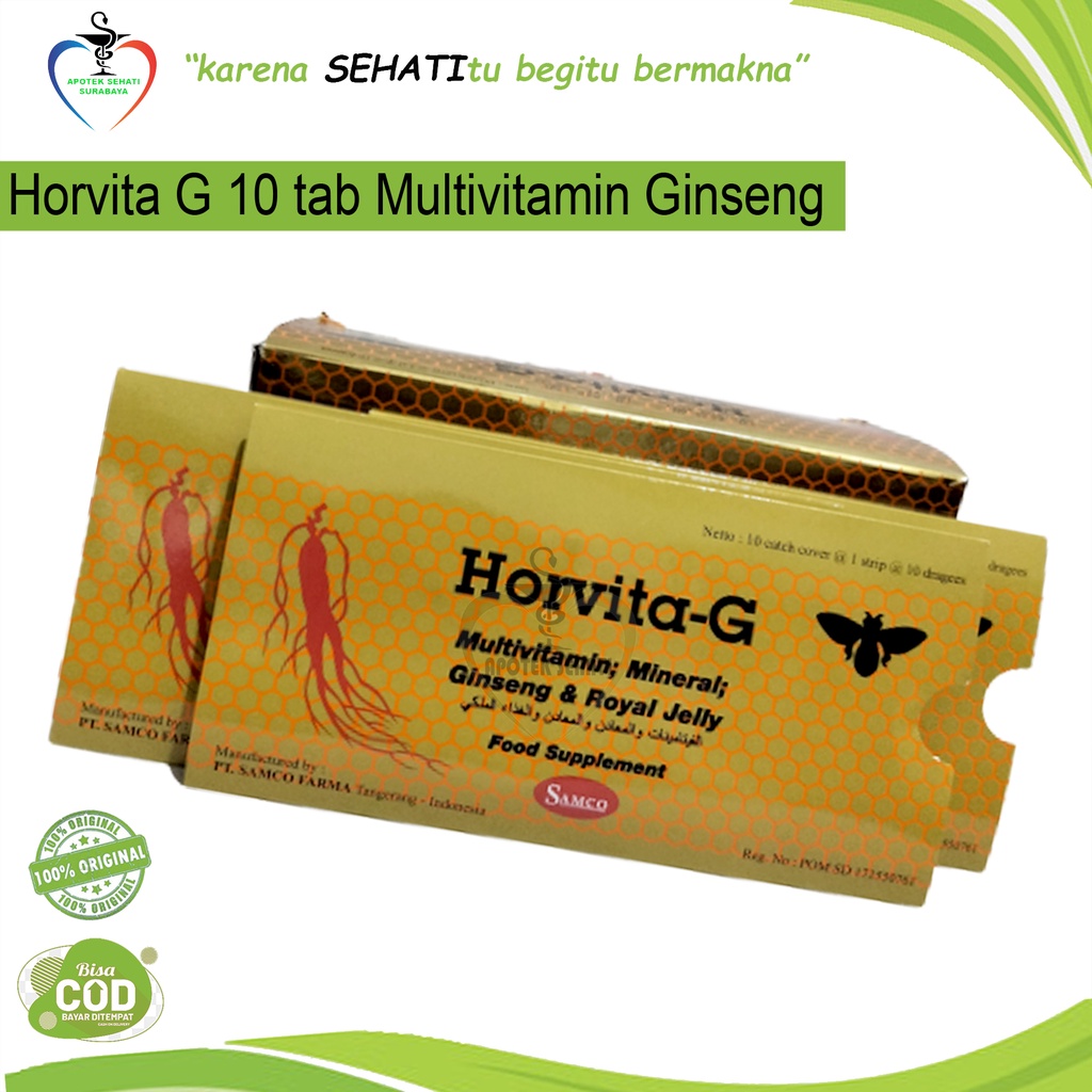 Promo/ Mutivitamin- Mineral- Ginseng &amp;Amp- Royal Jelly- Untuk Stamina- Horvita G