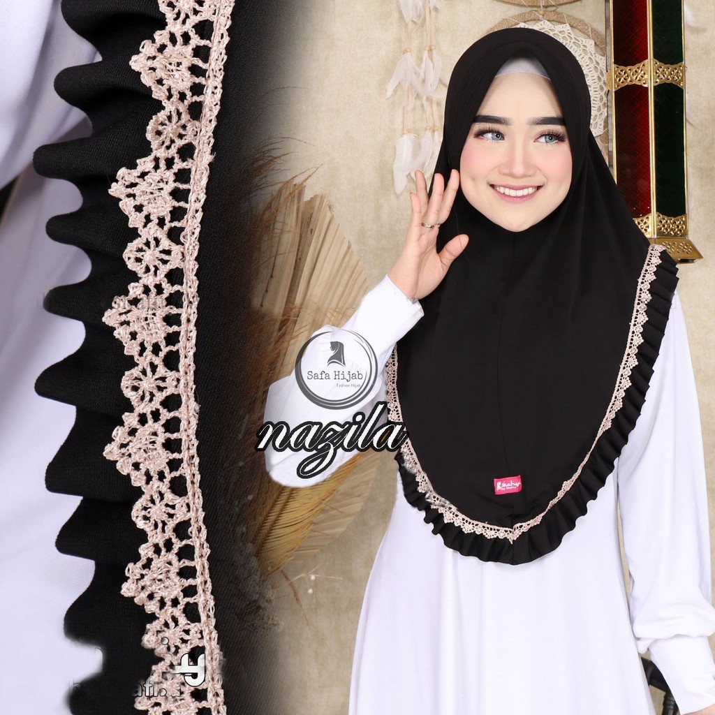 Jilbab Instan Jersey Premium Hijab Bergo Model Nazila Kerudung Termurah Safa Hijab