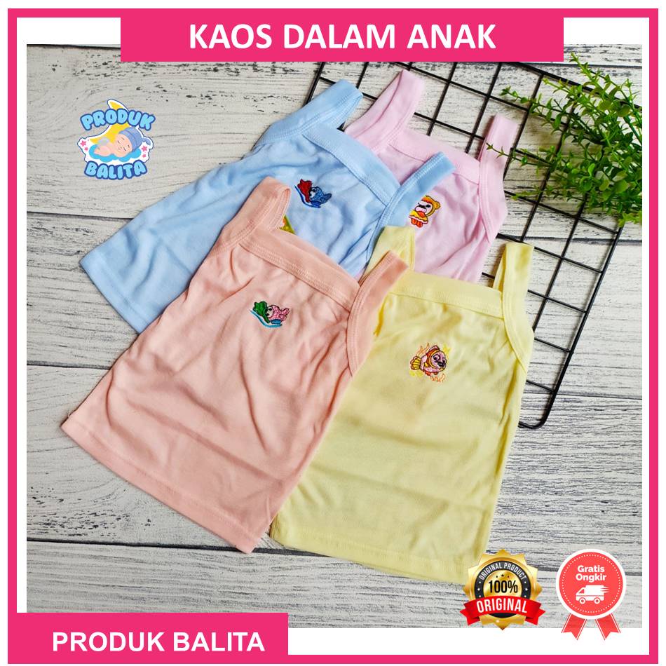 Kaos Dalam Anak Perempuan Lakilaki Katun