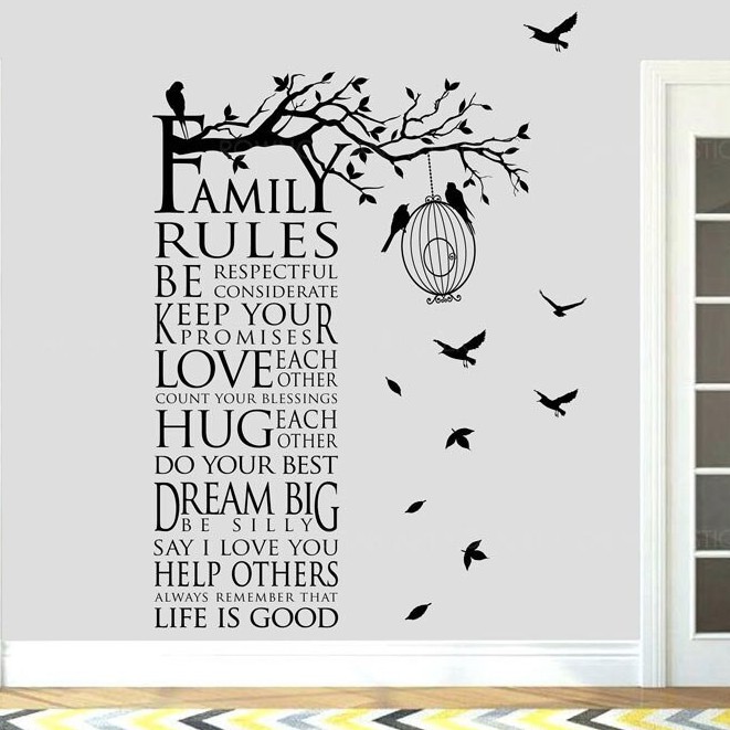 KC Baby - Wall Sticker Dinding / Dekorasi Dinding / Stiker Dinding / Wallpaper - Quotes Hitam 001