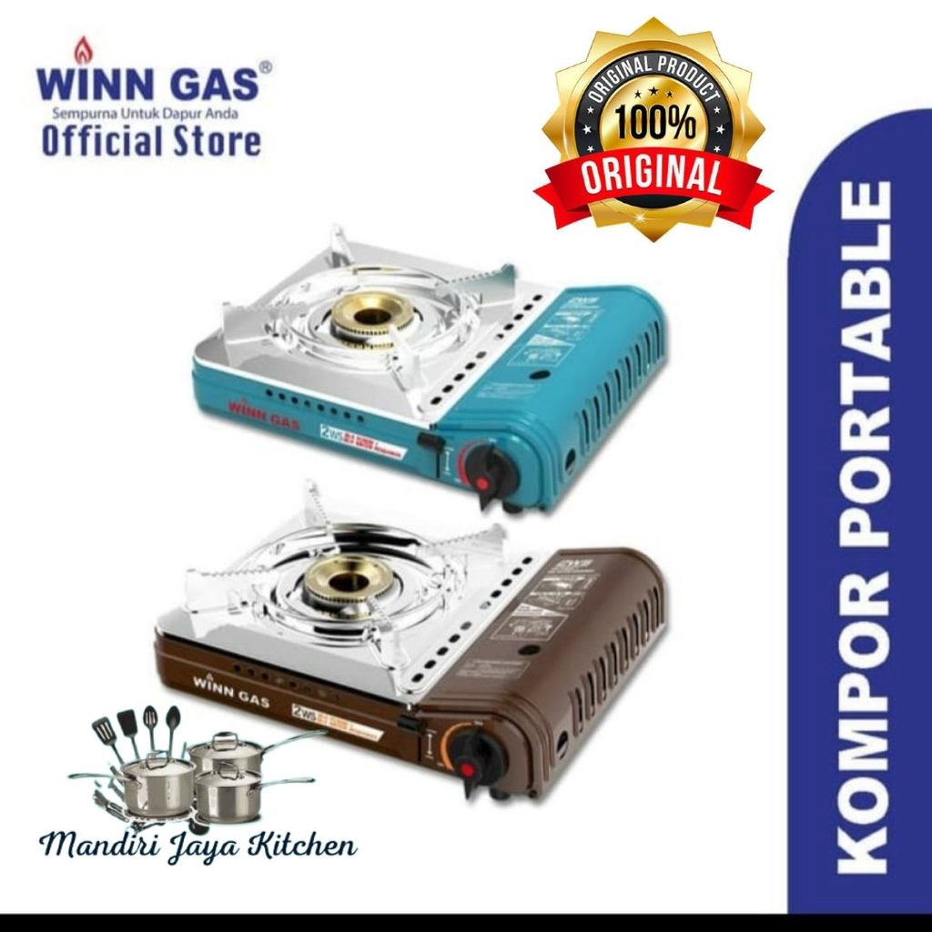 Kompor Portable Winn Gas W2WS/Kompor Gas Portable 2 Fungsi