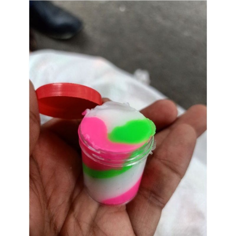 mainan slem _slime pelangi grosir 1 pcs murah