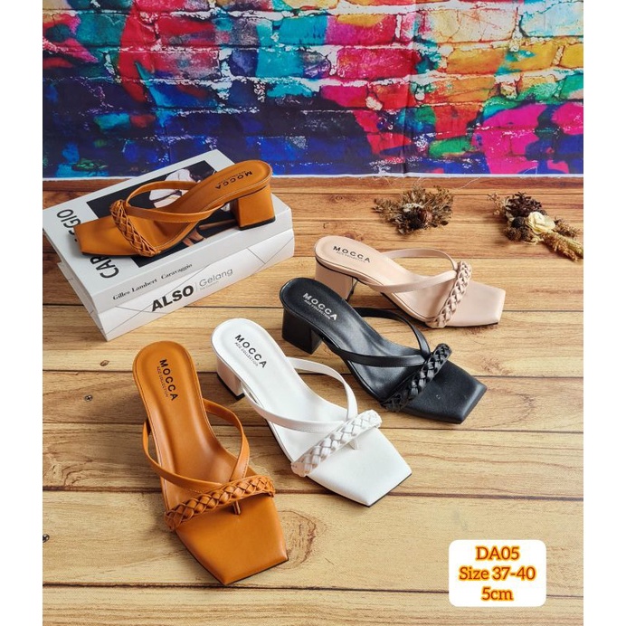 ABBUSHOES DA 05 hak tahu jepit silang kepang maria 5cm