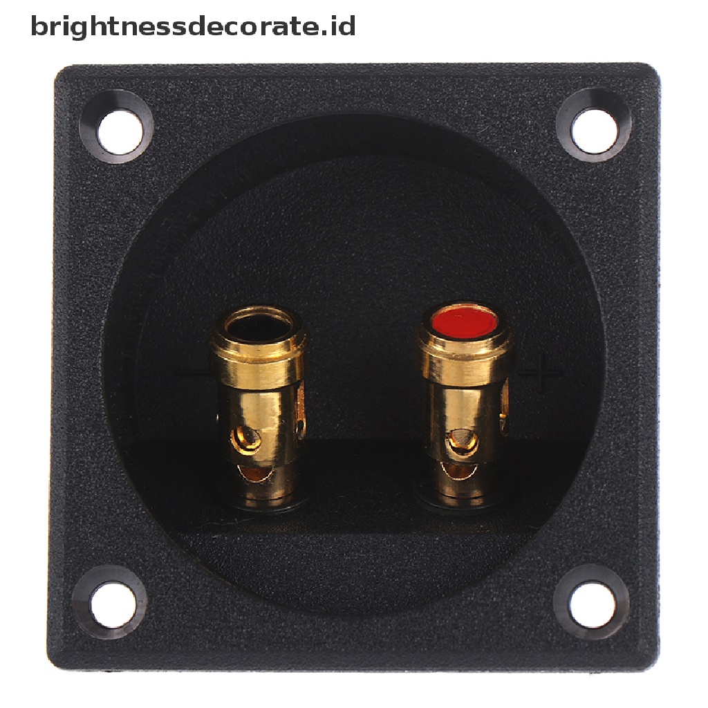 1 Pc Konektor Terminal Kotak Speaker Stereo Subwoofer Bentuk Cangkir Bulat 50mm Untuk Mobil