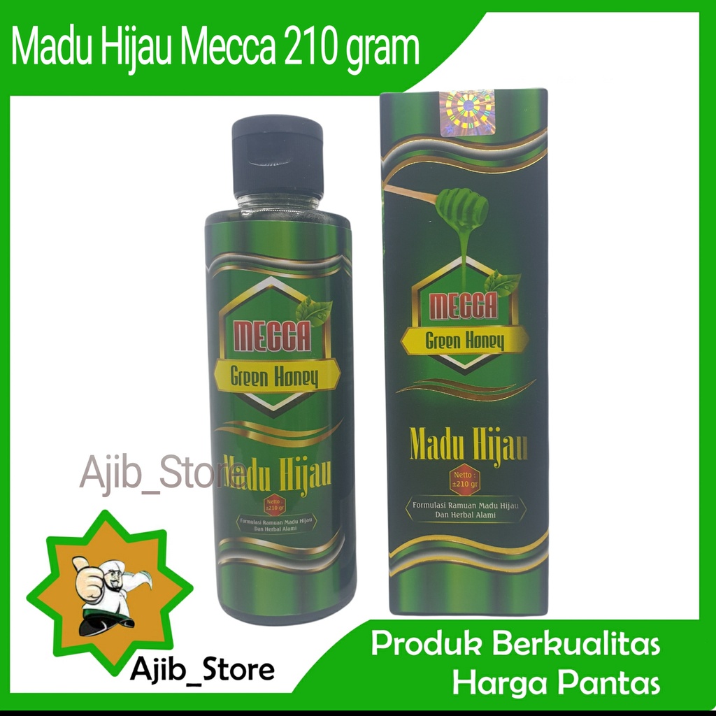 

(100% ORIGINAL) Madu Hijau MECCA 210 gram 210gr 210g A136 Green Honey Obat Herbal Maag Gerd Asam Lambung