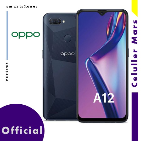 Oppo A12 Ram 3/32 BARU Bergaransi Resmi Oppo Indonesia, Layar 6.22inch, Dual Camera