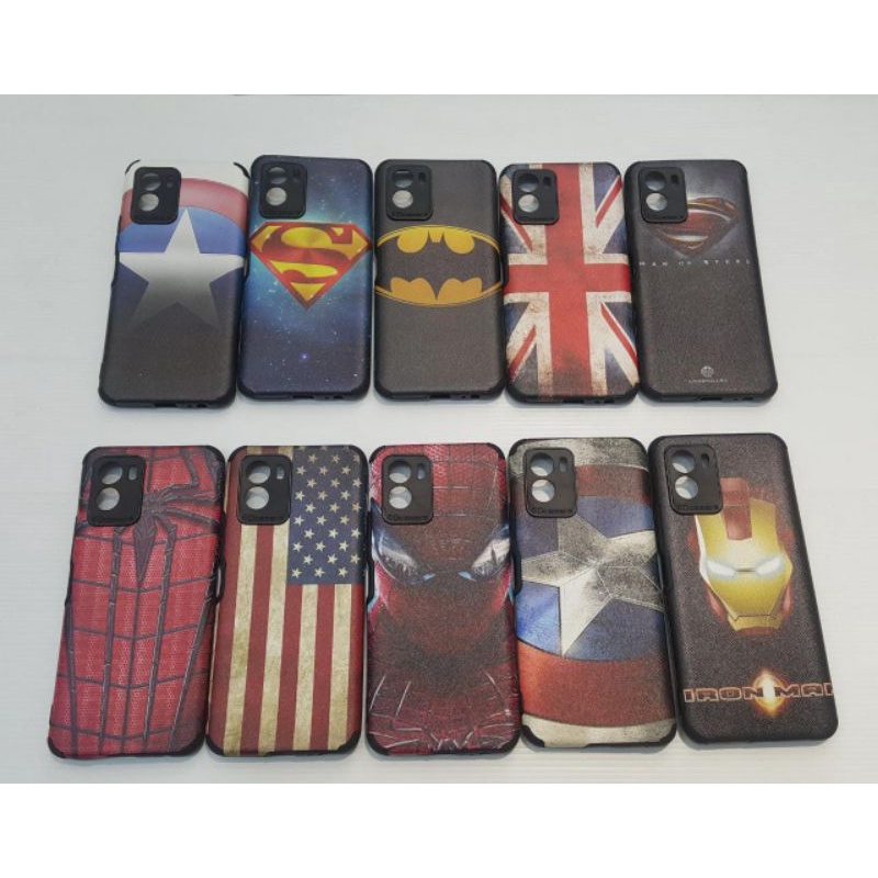 HR Kulit Softcase SuperHero Marvel Samsung A22 4G A03s A02s A32 4G Realme C21y Redmi 10