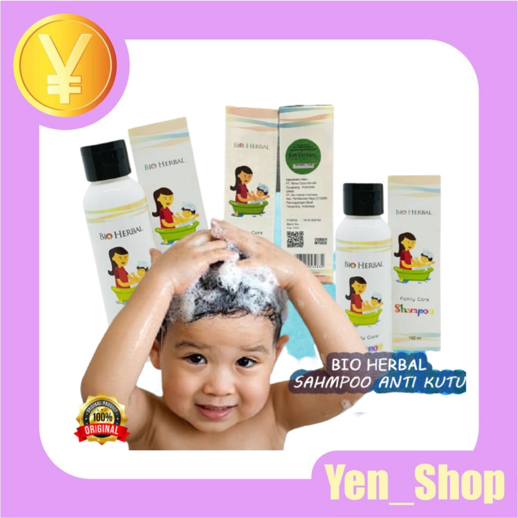 Bio Herbal Shampoo ANTI KUTU Lice Family Care Shampo 100