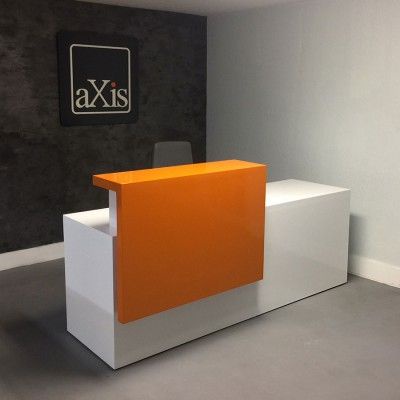 meja resepsionis kasir kantor minimalis Custom
