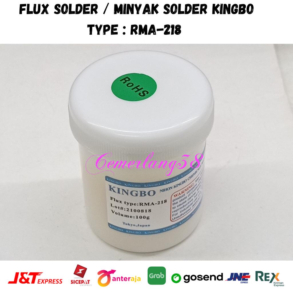 FLUX SOLDER KINGBO/PASTA SOLDER KINGBO/MINYAK SOLDER RMA-218(JPN) Biru