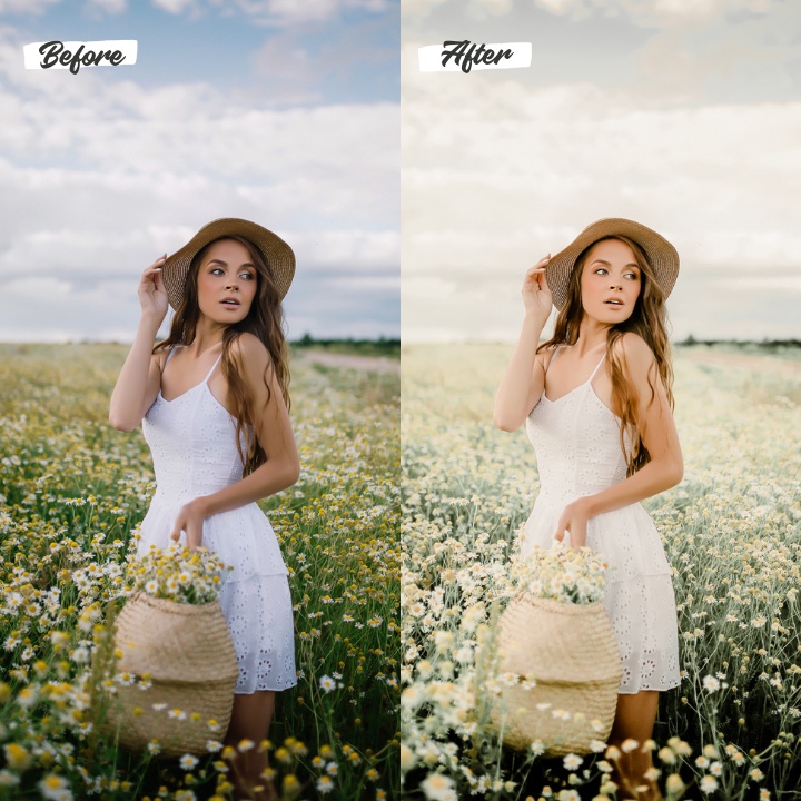 5 Lightroom Preset Cottagecore Mobile and Desktop (Ios &amp; Android)