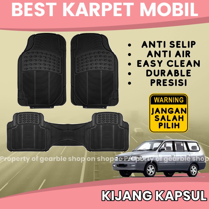 KARPET MOBIL KIJANG KAPSUL ALAS LANTAI MOBIL KIJANG KARPET KIJANG KOTAK KARPET DASAR MOBIL ANTI AIR