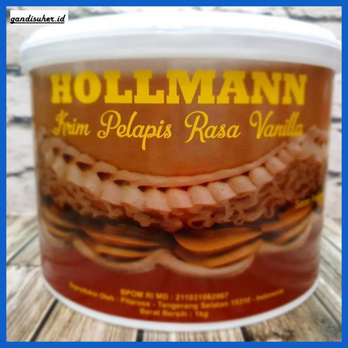 

Rettubagetnem- Hollmann/Hollman/Holman Butter Cream Vanilla 1Kg - Non Bubble Wrap -Asli-Slii.