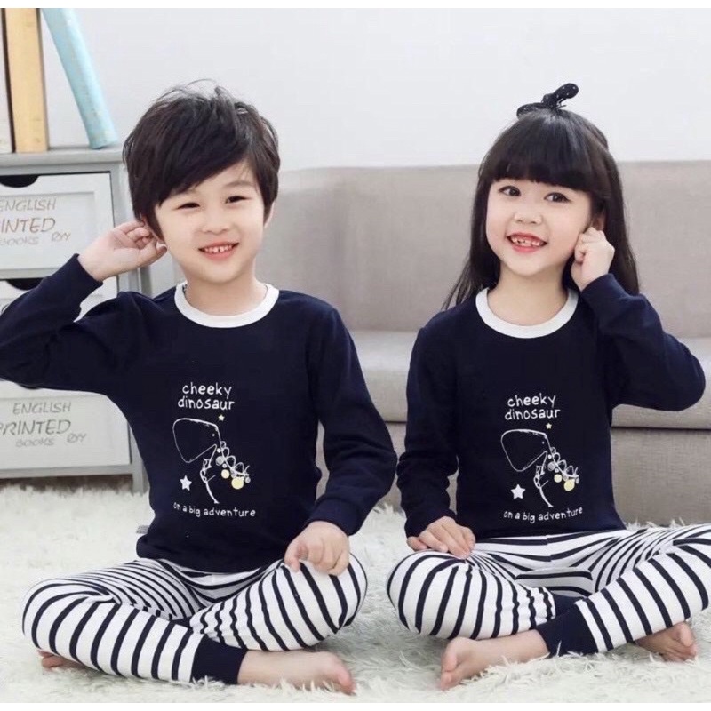 PAJAMAS ANAK BALITA KAOS PPK IMPORT SET CELANA PANJANG SIZE S-2XL NEW