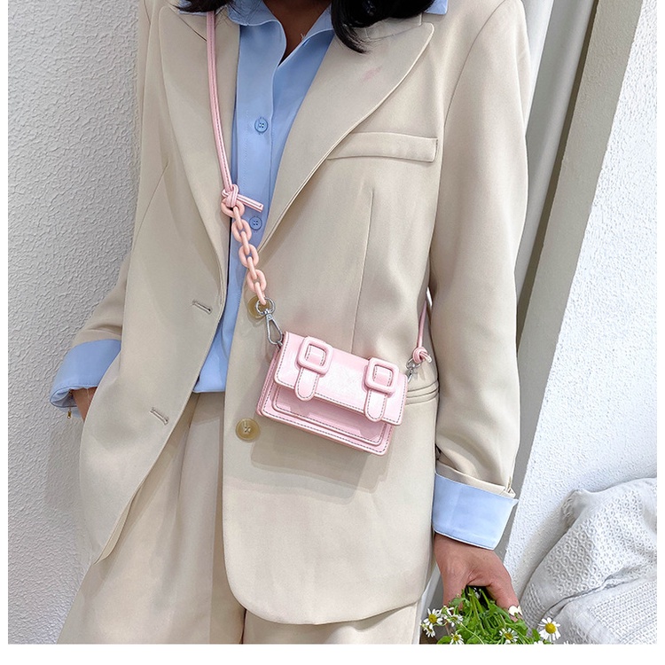 TM-96 tas mini casual candy color selempang rantai import korea jepang