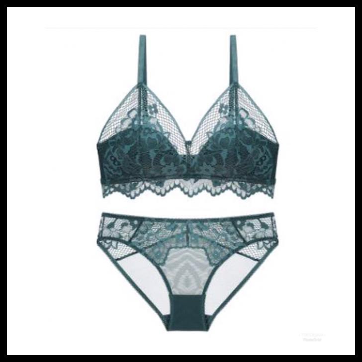 Bra set hot sexy net / women bra set good quality - Merah, M