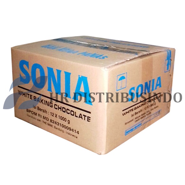 

COKLAT BLOK SONIA WHITE 1 KG KEMASAN 1 DUS / 1 KARTON