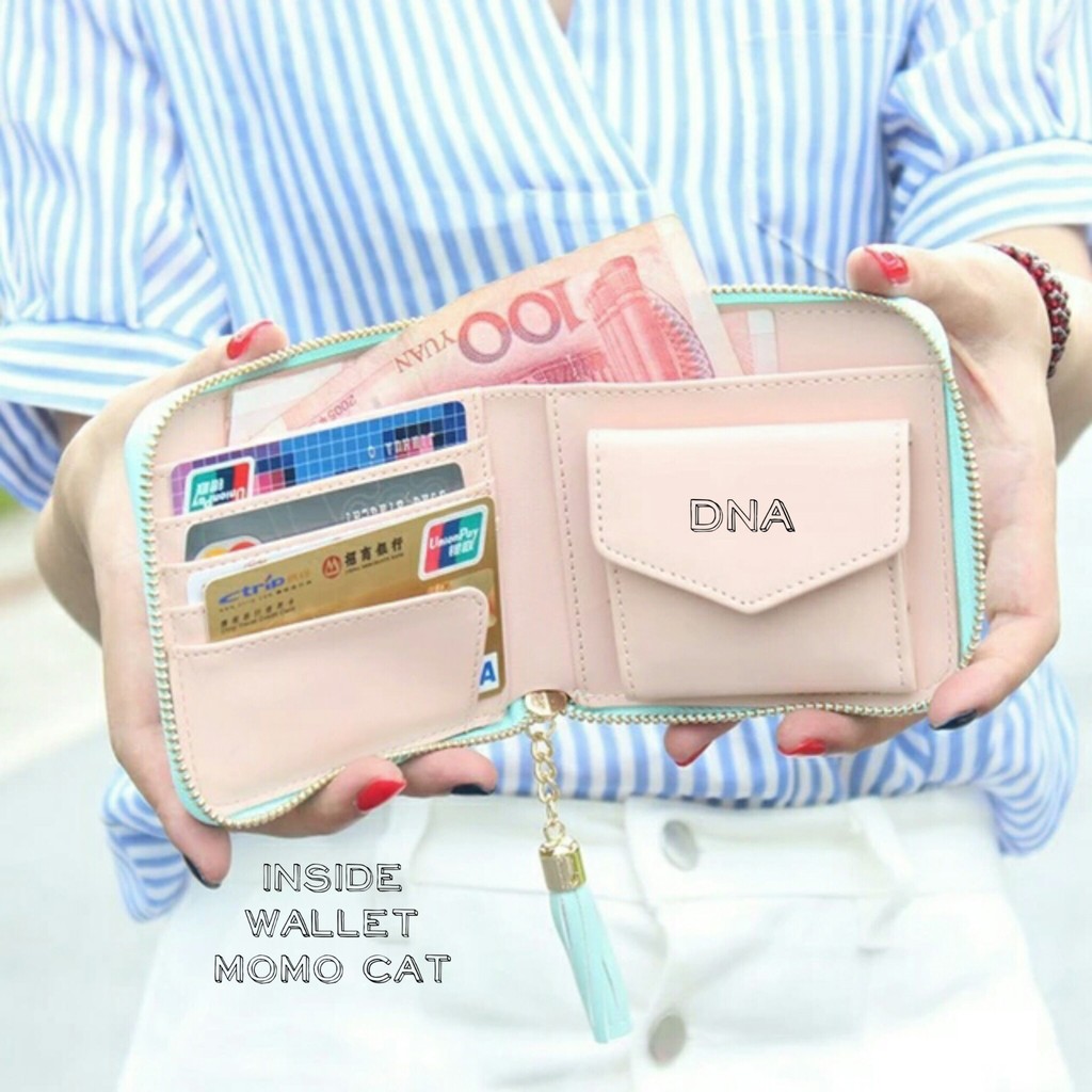 DOMPET MOMO CAT - Dompet lipat wanita