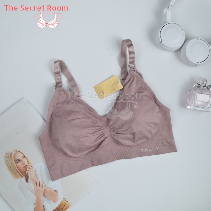 TALLY BRA BH MENYUSUI W80 I TANPA KAWAT I BUSA TIPIS I BAHAN RAJUT | FREE SIZE