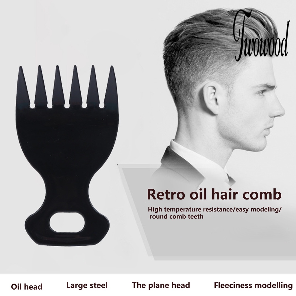 Sisir Rambut Tebal Ringan Model Garpu Hollow Untuk Pria