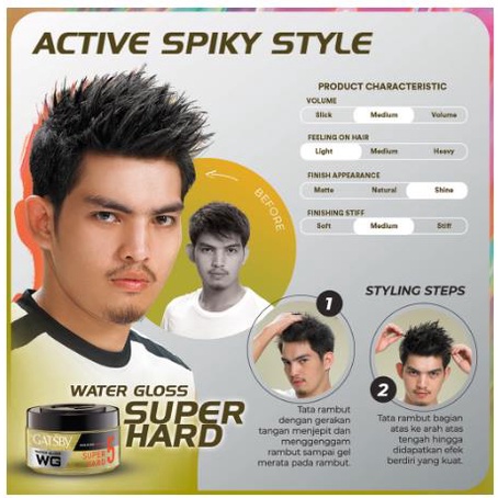 * NCC * Gatsby Watergloss Minyak Rambut Hypersolid Hard Ultimate Super Soft - Kemasan Besar