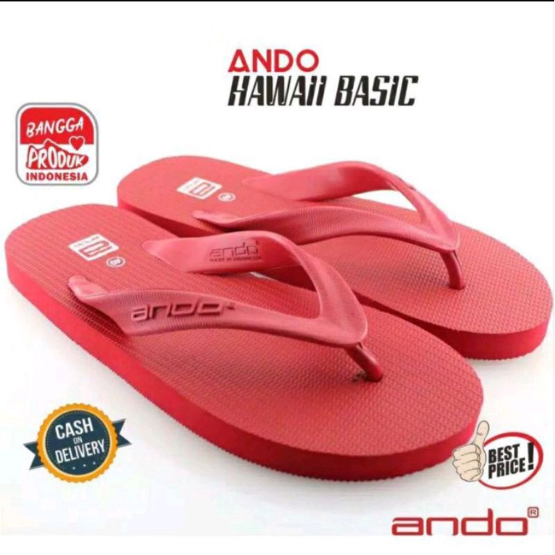 Ando Hawaii Sandal Jepit Pria Sendal Ando Original
