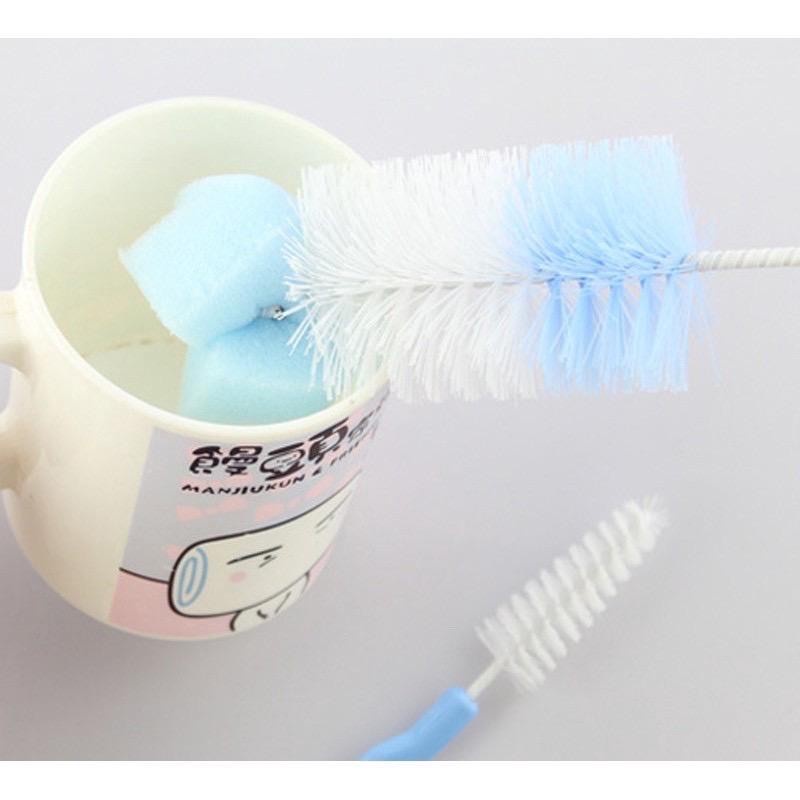 Brush Pembersih Botol Susu - Sikat Botol Susu 2 in1