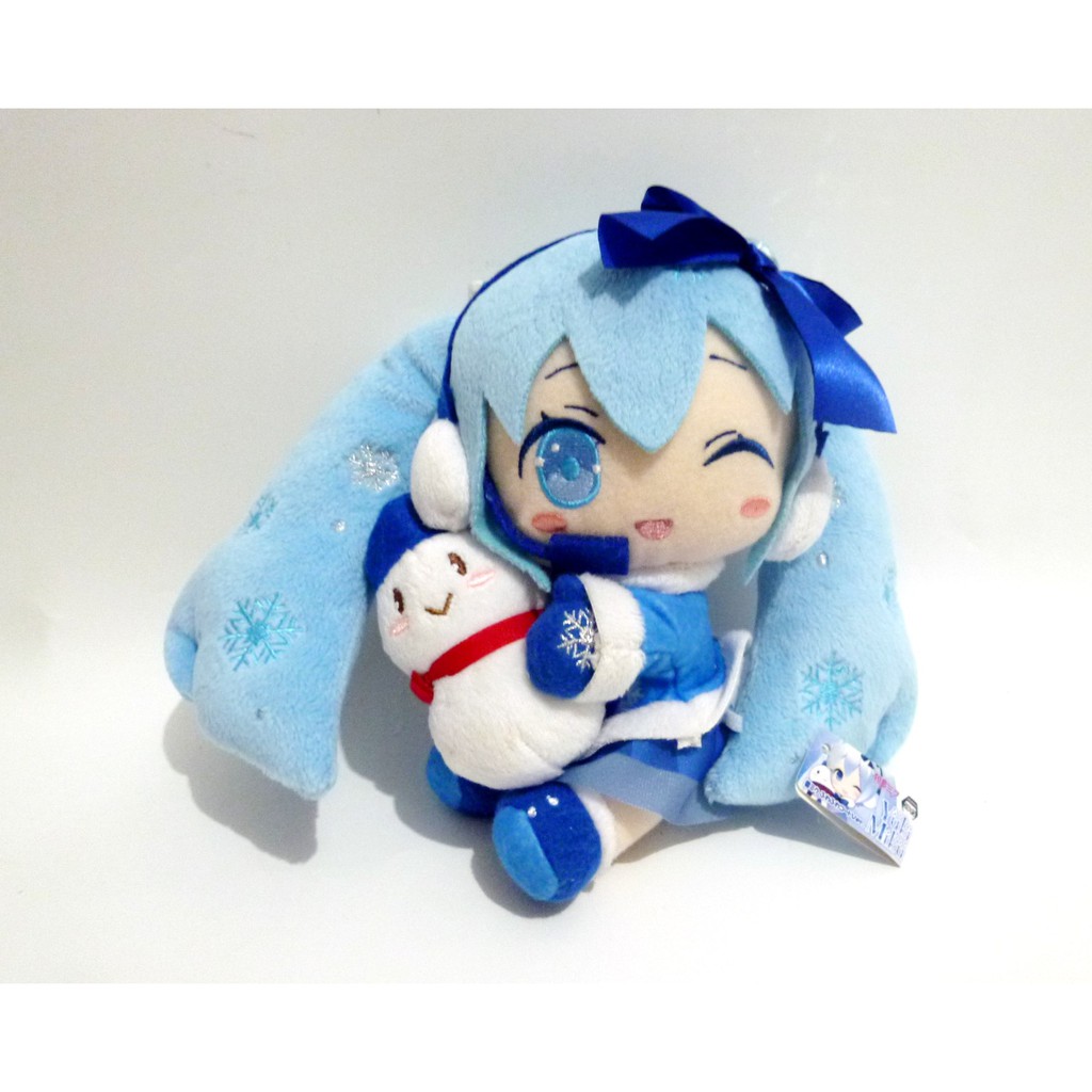 Boneka Hatsune Miku Yuki Miku Original Jepang Miku Snowman