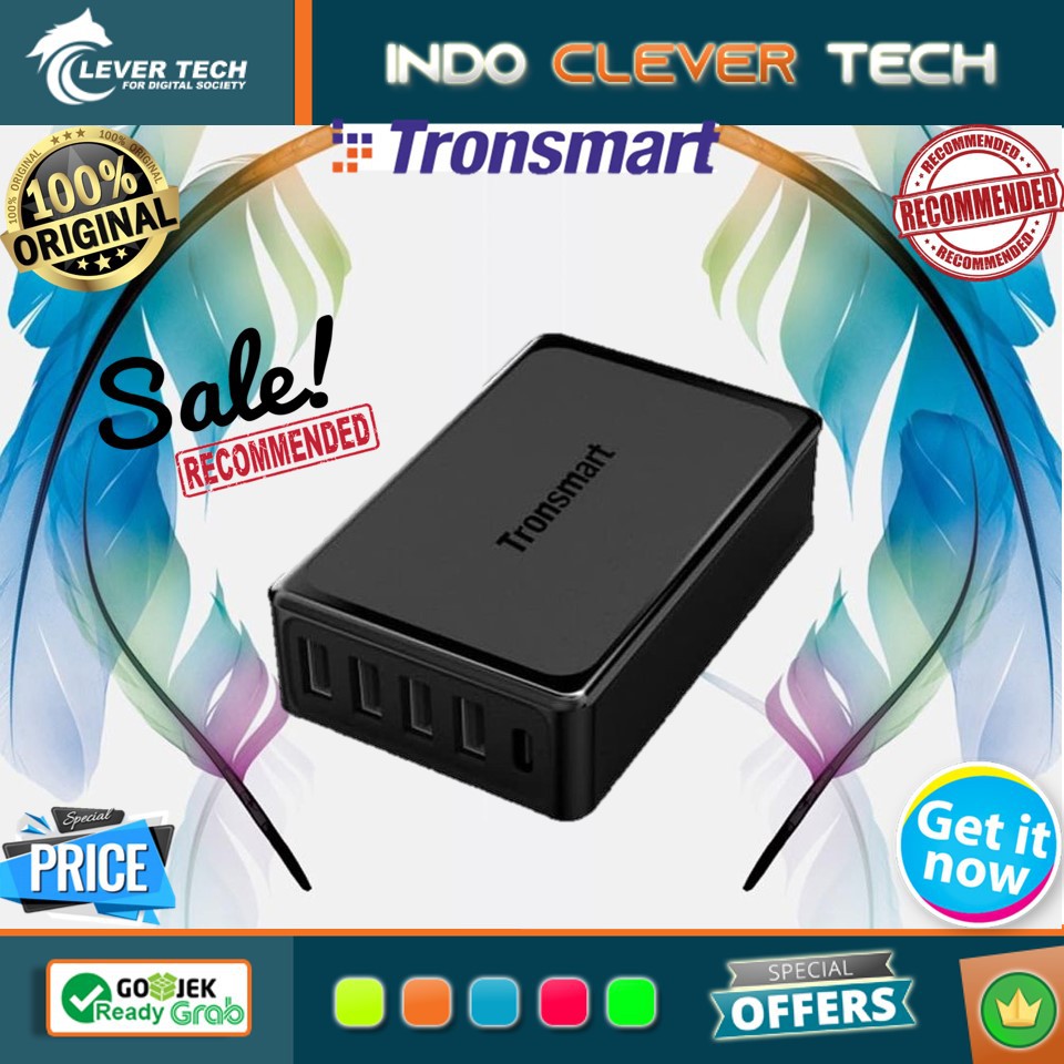 Tronsmart U5P 60W USB PD Desktop Charger with VoltiQ [U5P]