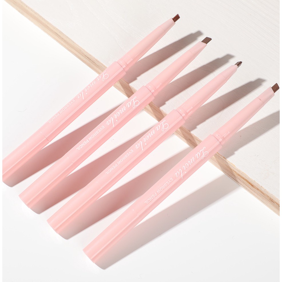 LAMEILA Pensil Alis Original Eyebrow 2 in 1 Kepala Ganda Pink Sakura