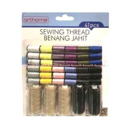 Arthome Sewing Thread Benang Jahit Set  41pcs Aneka Warna Benang Lengkap Warna Warni Art Home