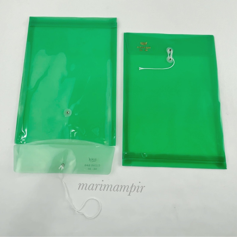 

MAP PLASTIK TALI UKURAN FOLIO / F4 WARNA HIJAU