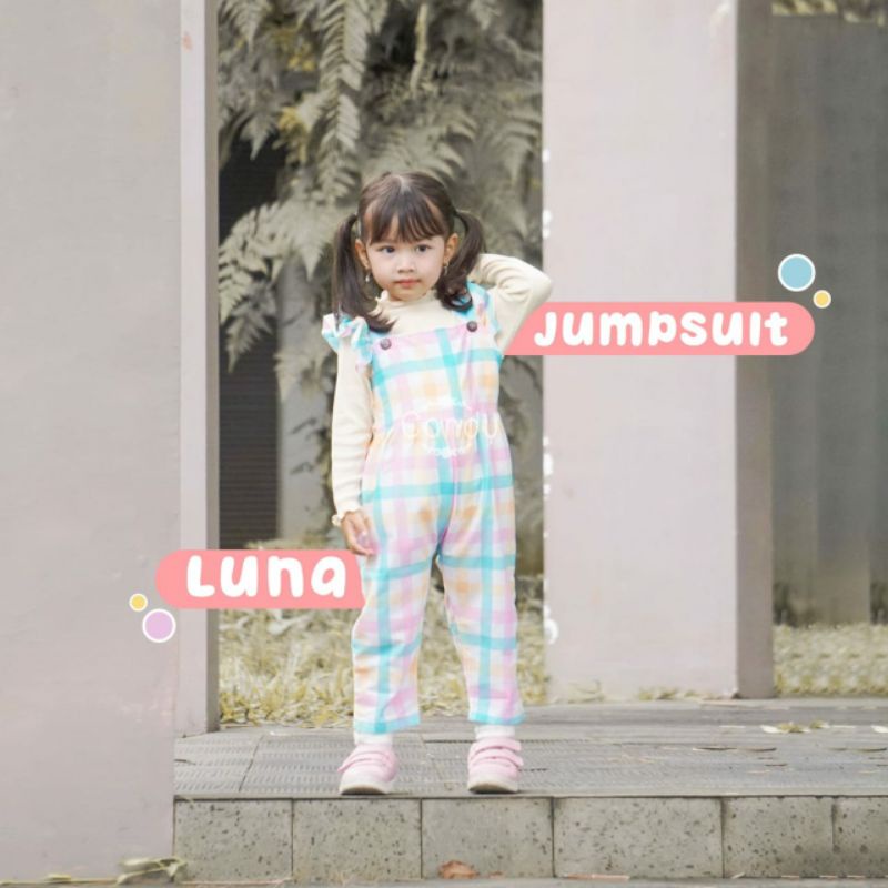 1-4 tahun LUNA JUMPSUIT ANAK LUCU BAHAN KATUN