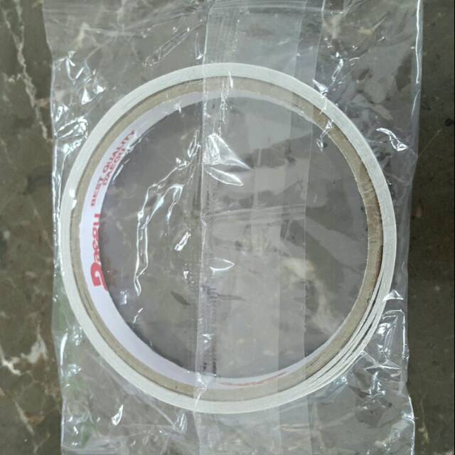 

Double daegu 1/2" x 5m murah berkualitas - lakban bolak balik - double tape