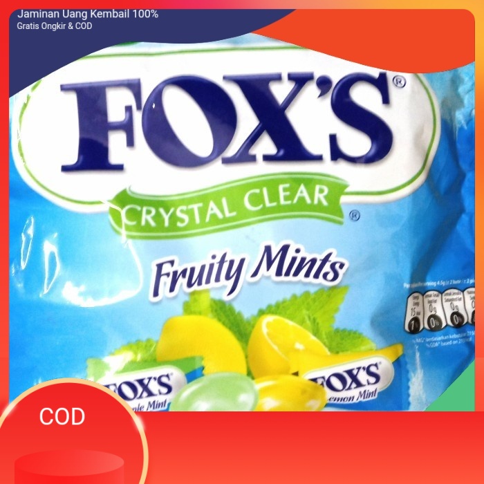 

Permen Foxs kristal Fruity Mints