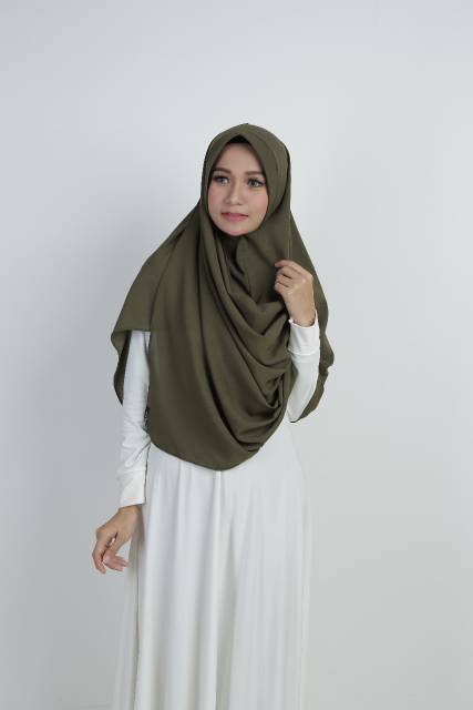 Jilbab Pasmina Instan Aliya Diamond Crepe