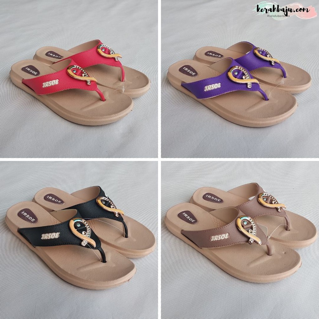 Sandal Jepit Wanita Tali Warna Sendal Karet Wanita Empuk Original IRSOE - IR001