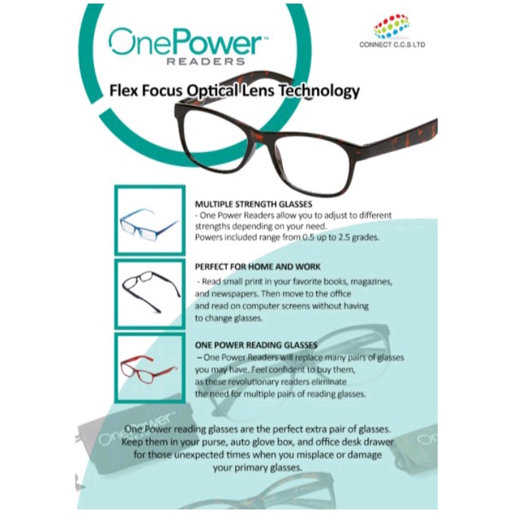 [BISA COD] Kacamata Baca Plus Auto Focus Adjusment Ajaib One Power Readers Untuk Pria Dan Wanita Original 100%