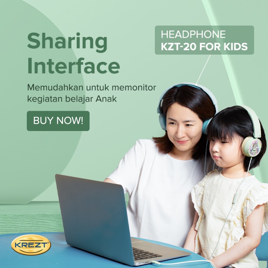 KIDS HEADPHONE KREZT KZT20 - HEADSET ANAK - HEADPHONE ANAK