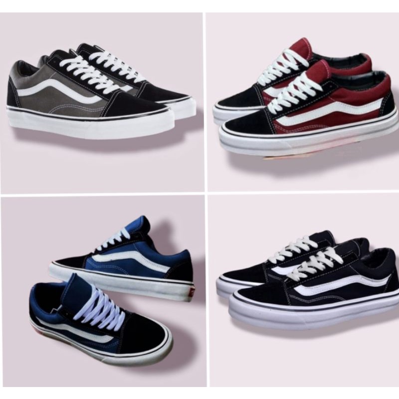 V4NS OLDSKOOL BLACK WHITE CLASIC SEPATU SNEAKERS PRIA SNEAKERS WANITA SEPATU SNEAKERS  IMPORT