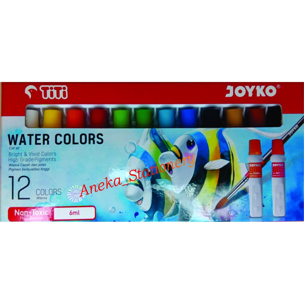 

Cat Air Titi Merk Joyko 12 Warna (6 ml Non Toxic)