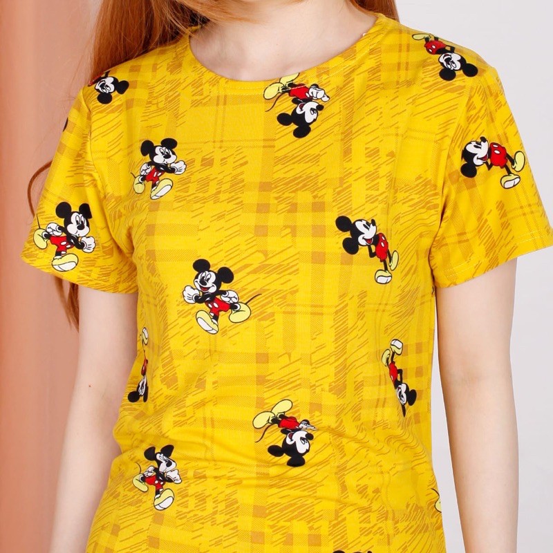 [Grosir] MICKEY Shirt - Kaos Wanita Babyterry Import LD88-92 / Tshirt Wanita / Kaos Wanita / R.15 - 186-5252