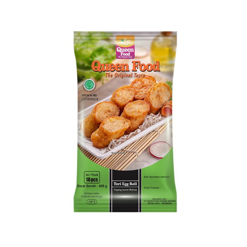 

Tori Egg Roll Queen food isi 18pcs